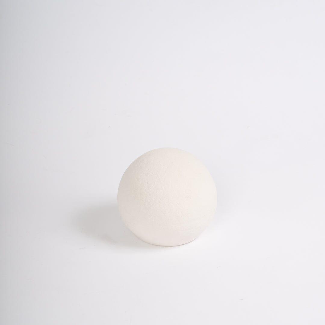 OUTLET - Kelton 9cm Ceramic Ball Ornament - White