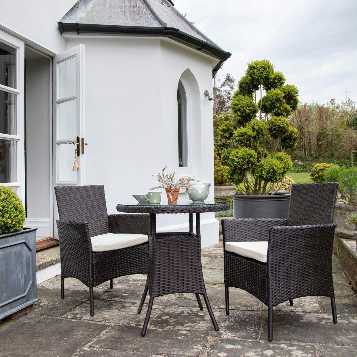 OUTLET - Kemble Bistro Table - Brown