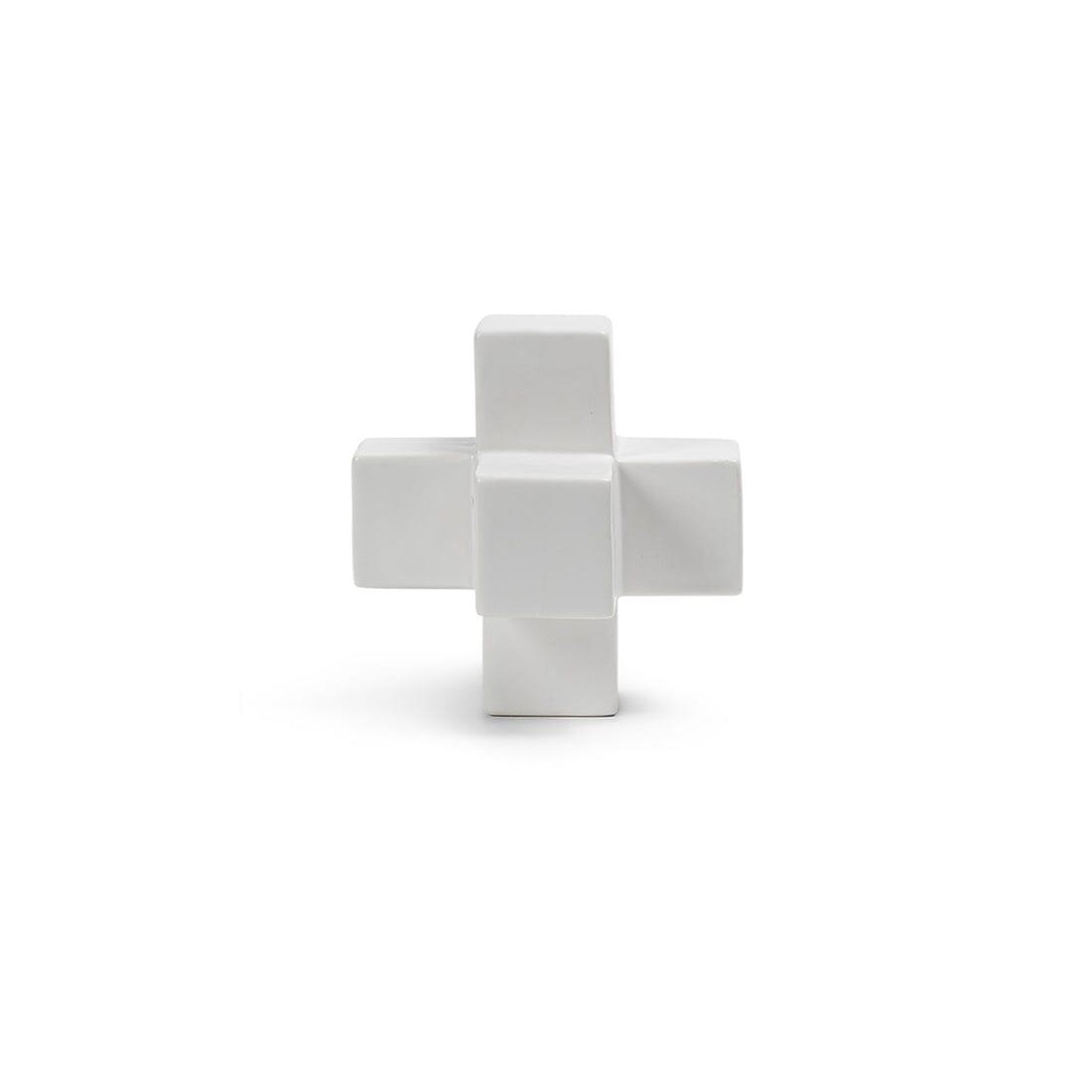 Outlet - Kinsley 15cm Ceramic Abstract Ornament - White