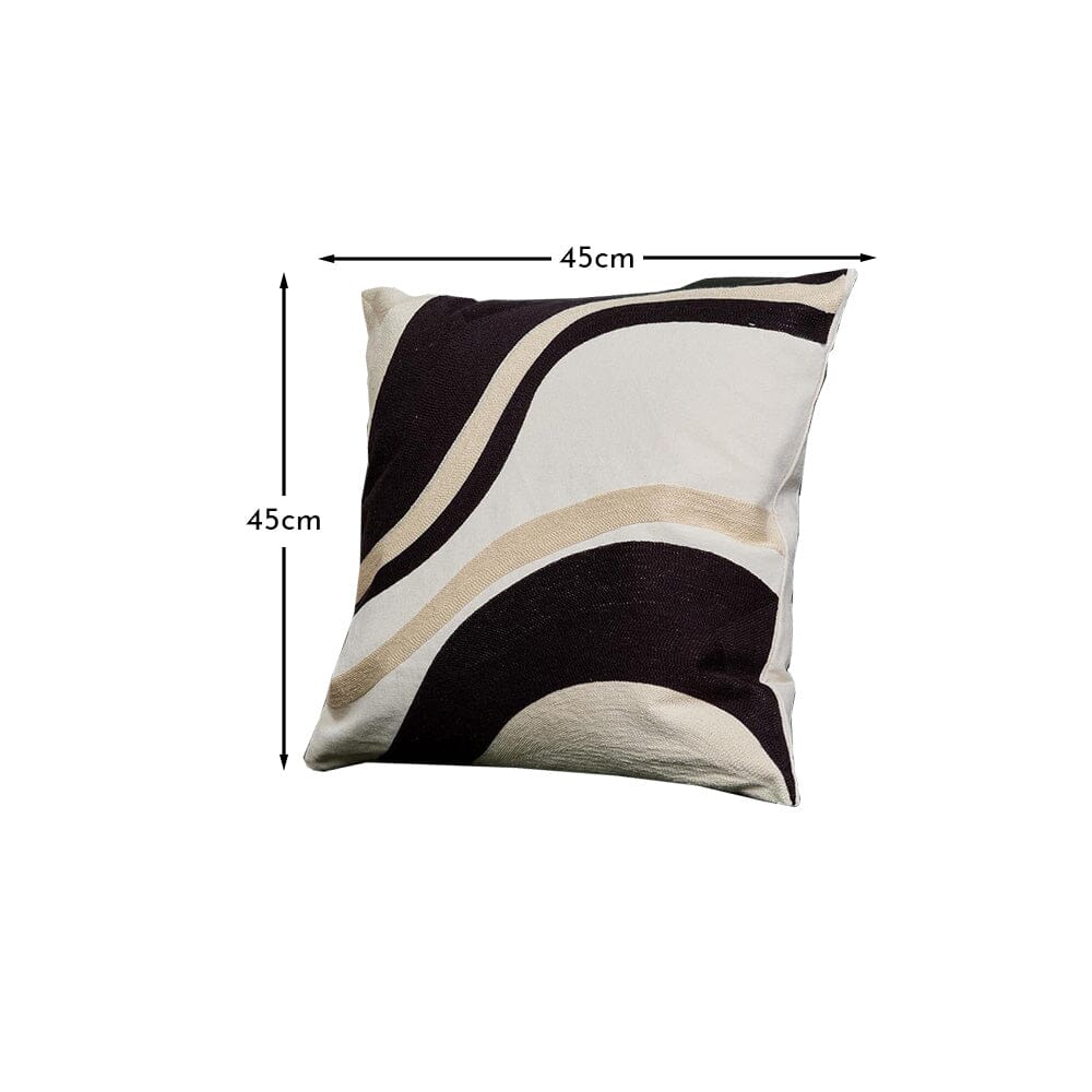 OUTLET - Kintbury 45x45cm Swirl Cushion Cover - Natural