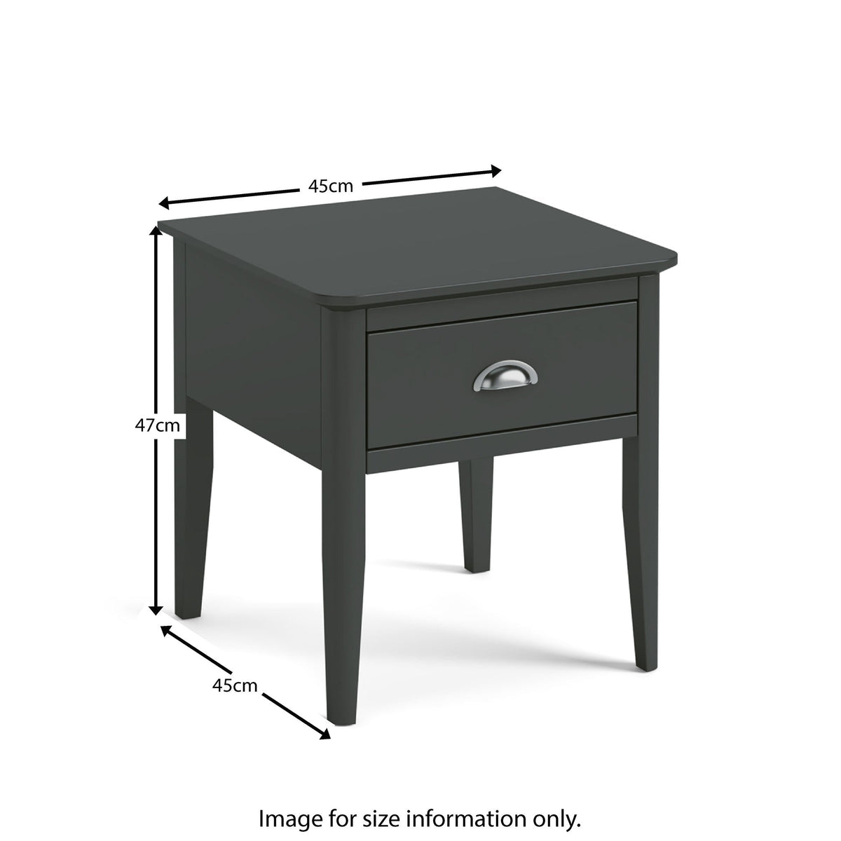 Dumbarton Charcoal Lamp Table