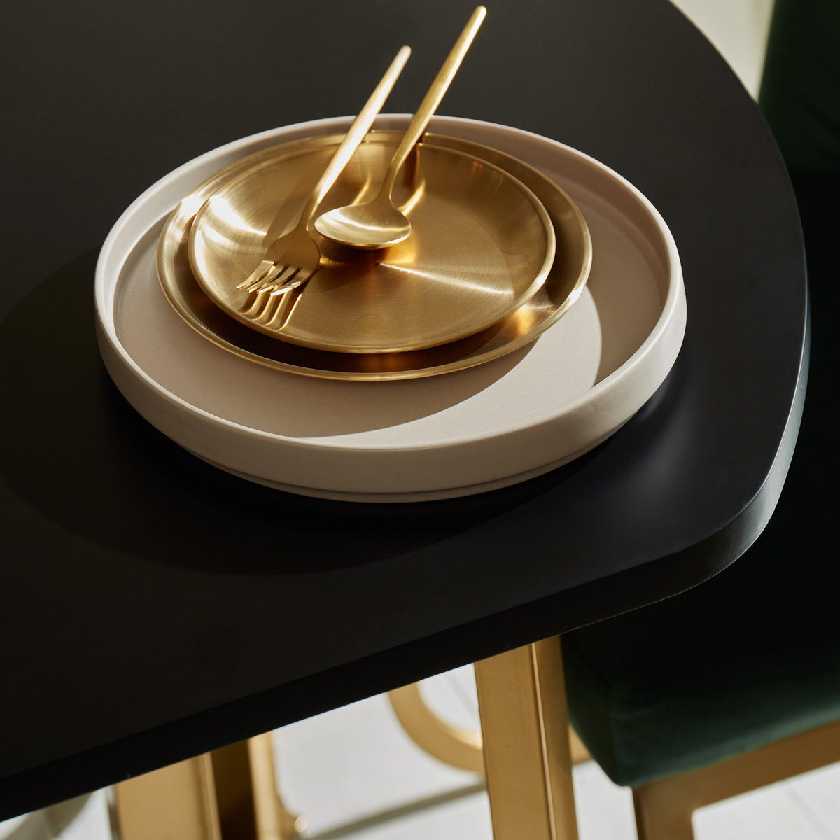 Lua Noir Black Dining Table - Extendable