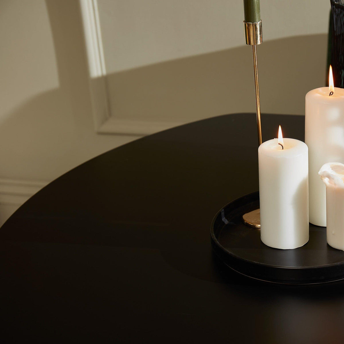 Lua Noir Black Dining Table - Extendable