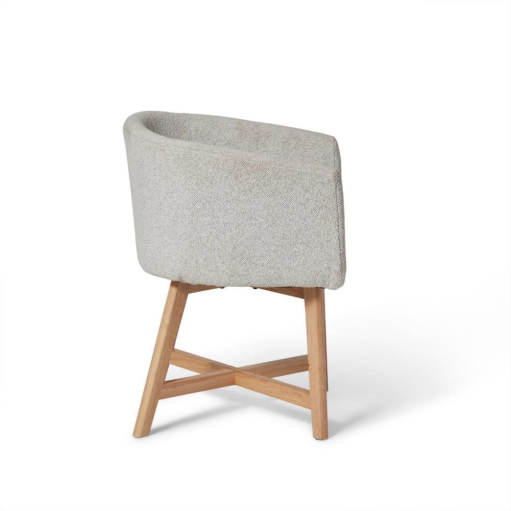 OUTLET - Magnus Dove Grey Dining Chairs - Set of 2 - Pale Oak Legs