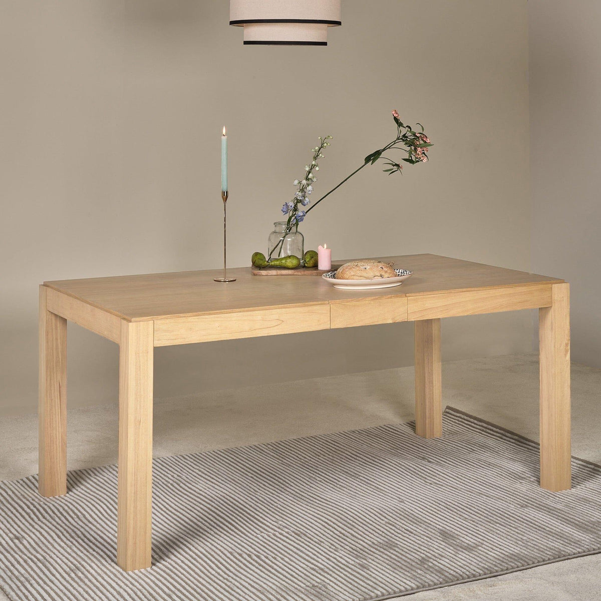 Outlet - Magnus Pale Oak Dining Table - Extendable