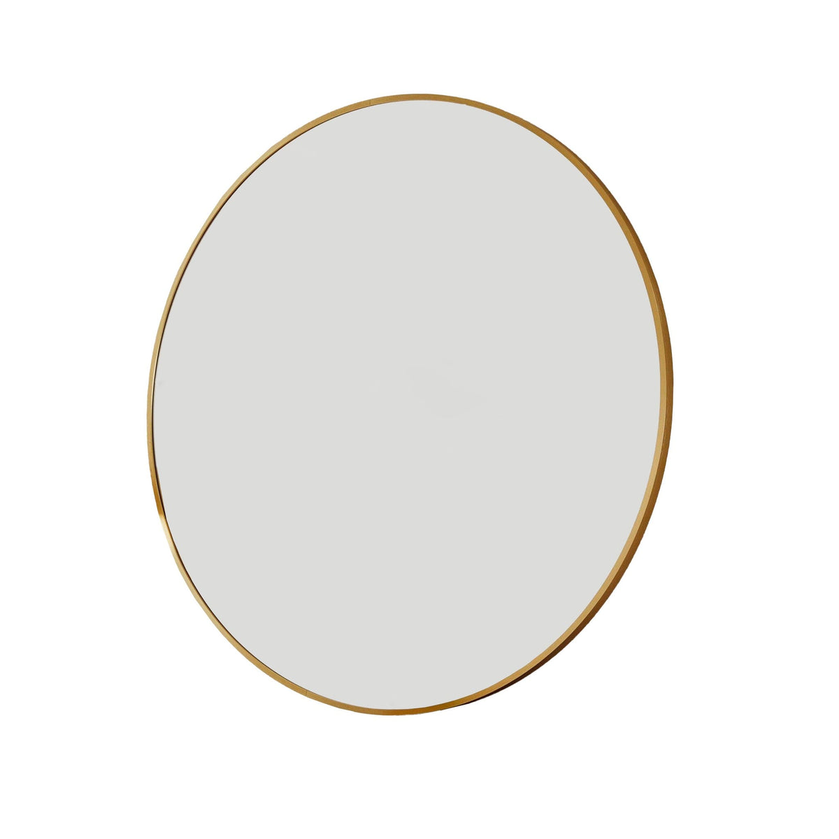 OUTLET - Marbury 100cm Metal Round Mirror - Gold
