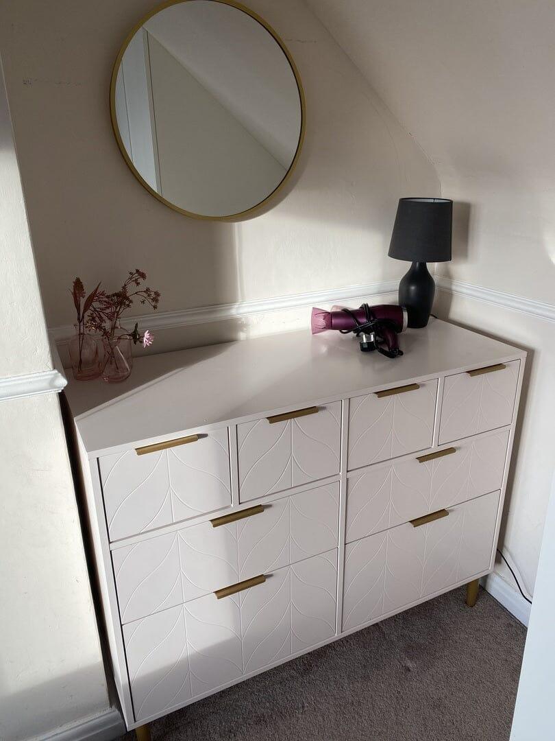 Marbury 50cm Metal Round Mirror - Gold