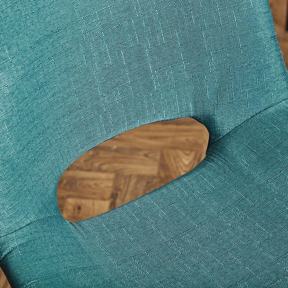 OUTLET - Margot Teal Dining Chairs - Set of 2 - Brass Legs