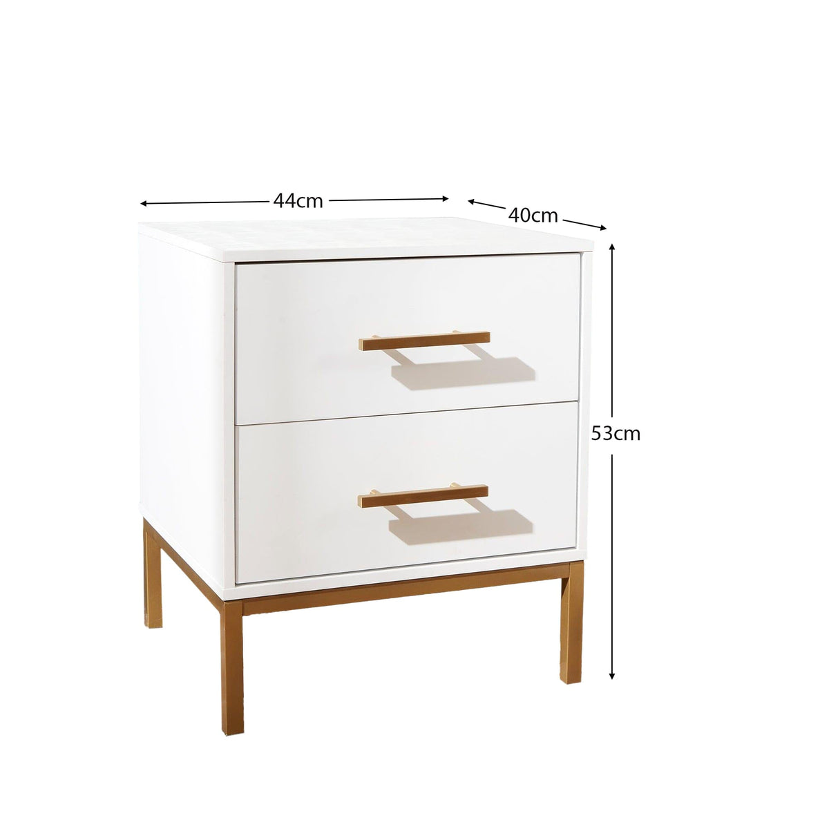 Marie Bedside Table - White