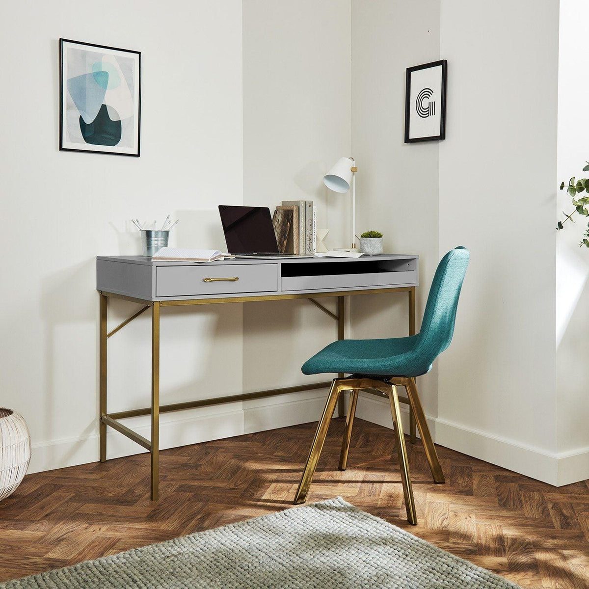 Marie Desk - Ash Grey