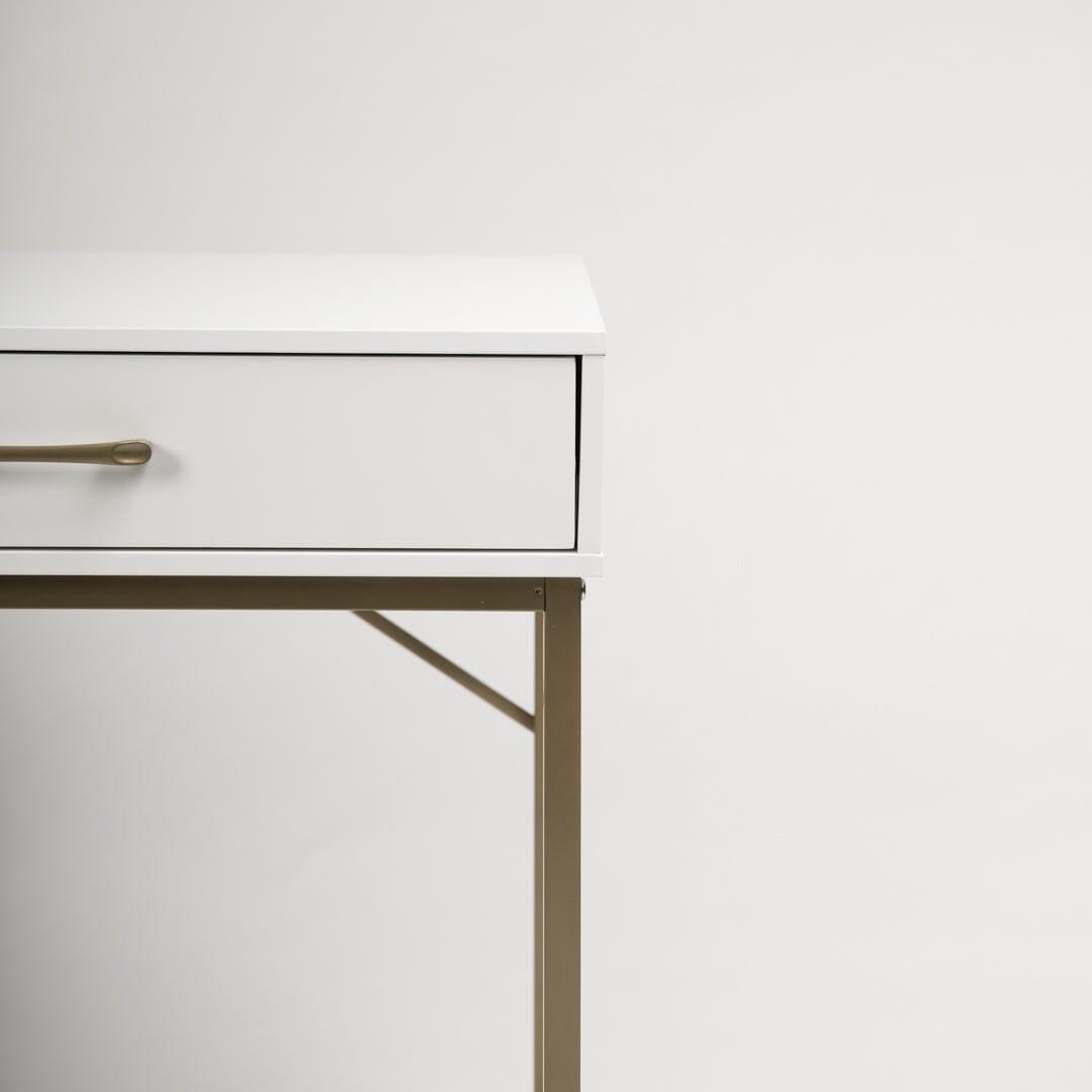 Marie White Dressing Table with Drawers