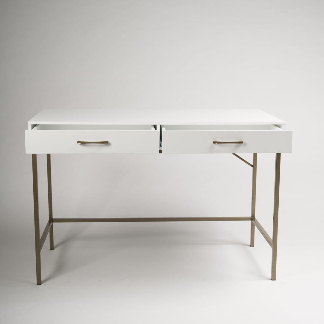 Marie White Dressing Table with Drawers