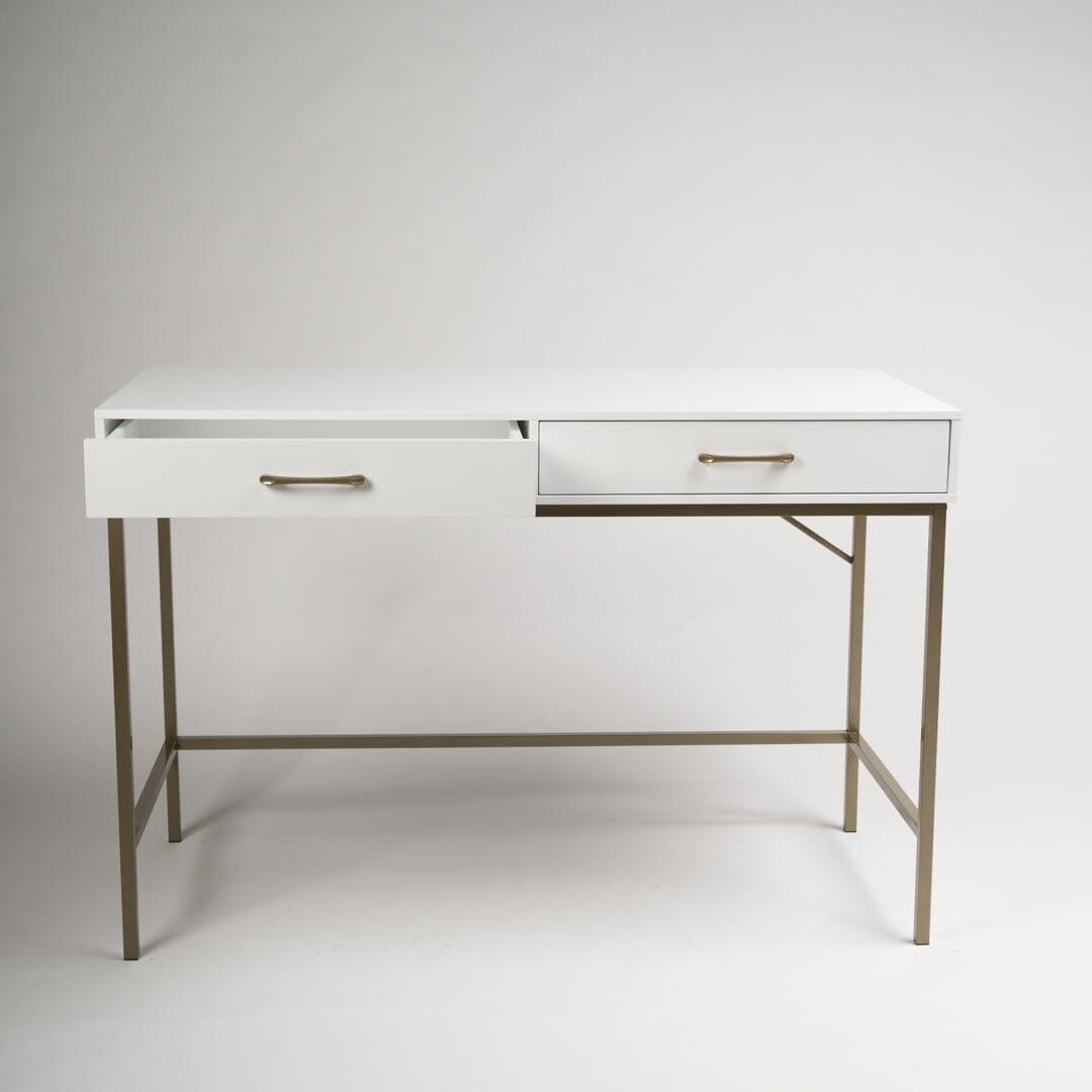 Marie White Dressing Table with Drawers