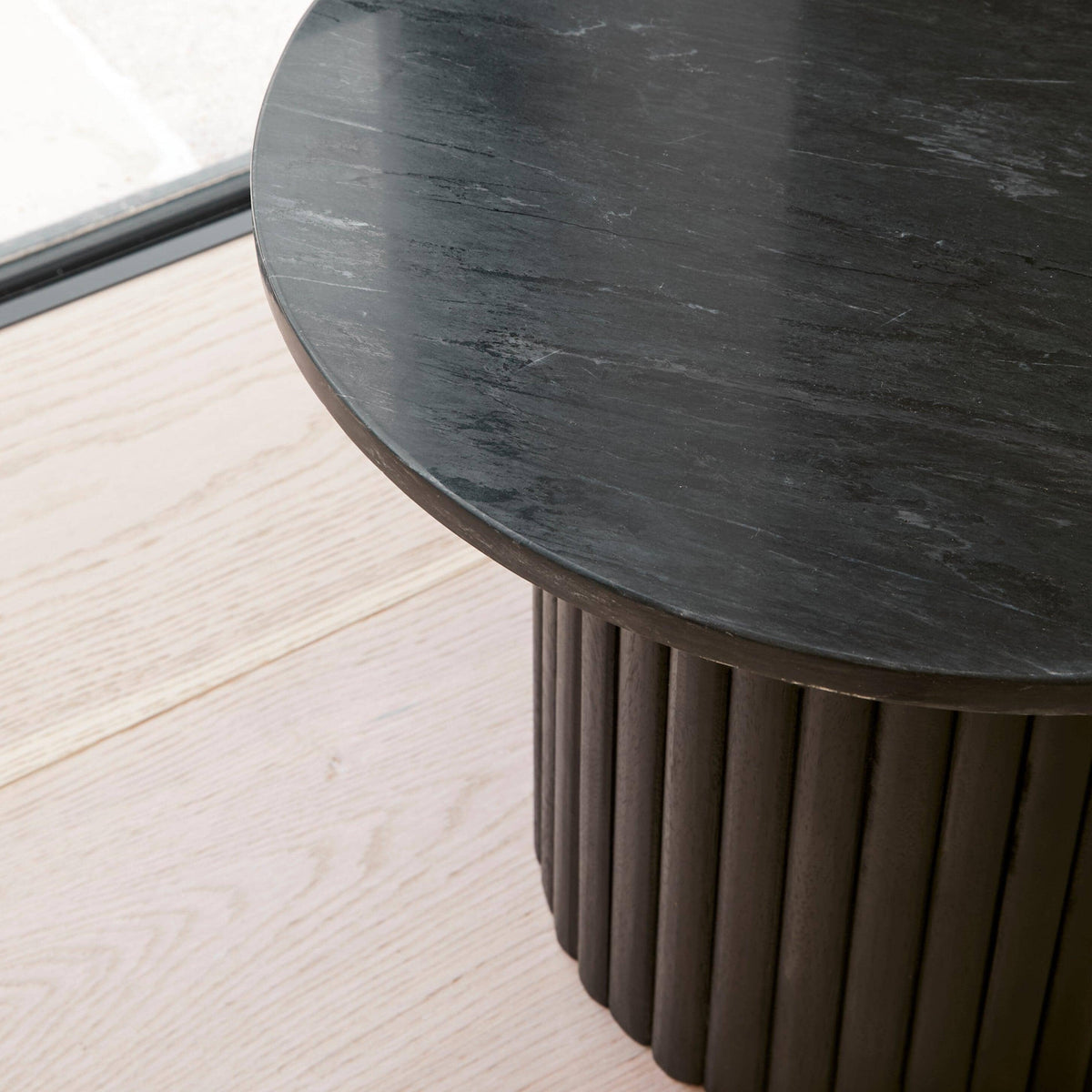 Outlet - Myla Black Round Side Table