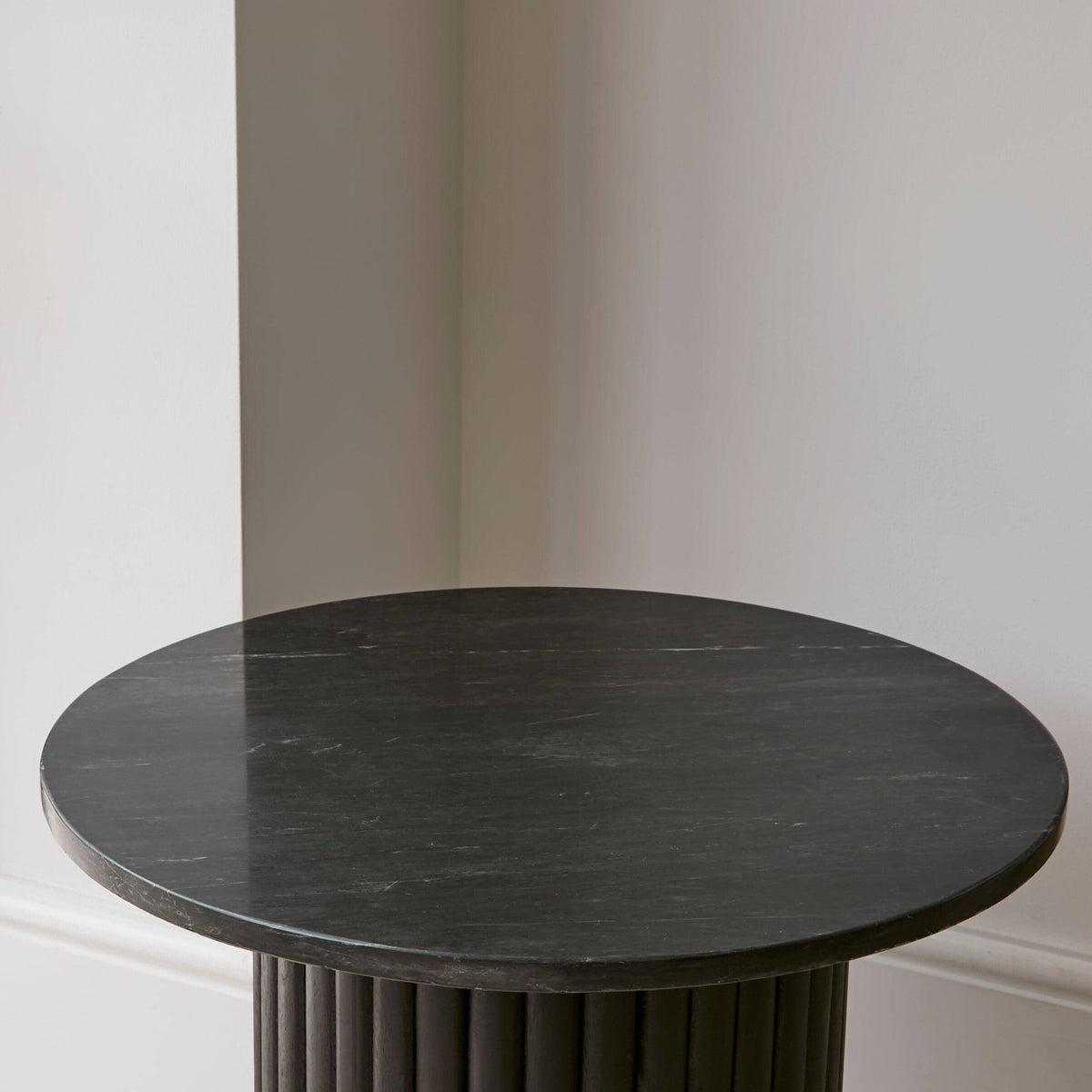 Outlet - Myla Black Round Side Table