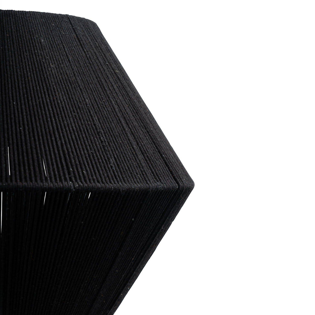 Outlet - Neri Black Cotton String Pendant