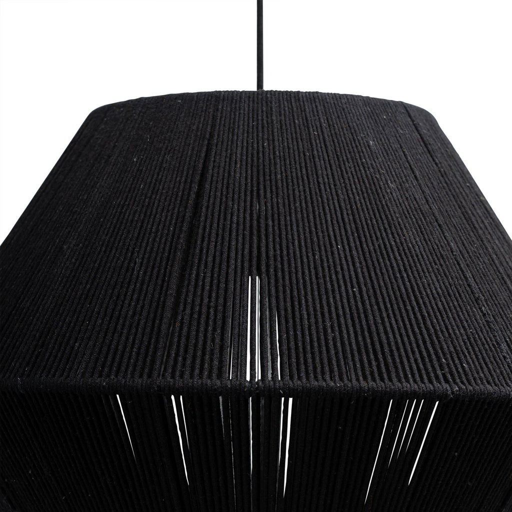 Outlet - Neri Black Cotton String Pendant