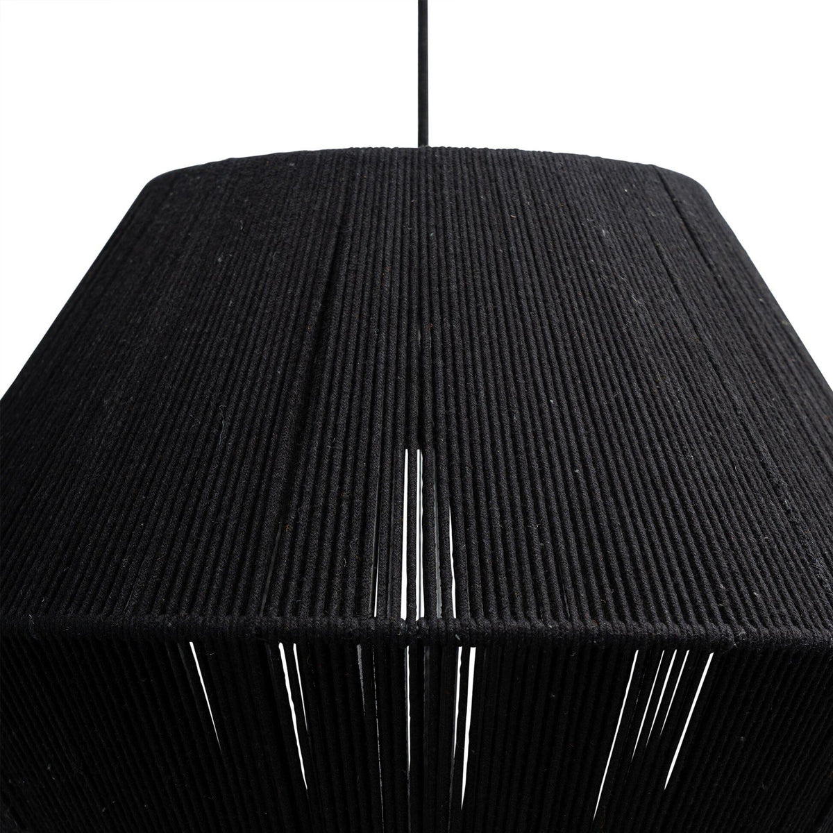 Outlet - Neri Black Cotton String Pendant