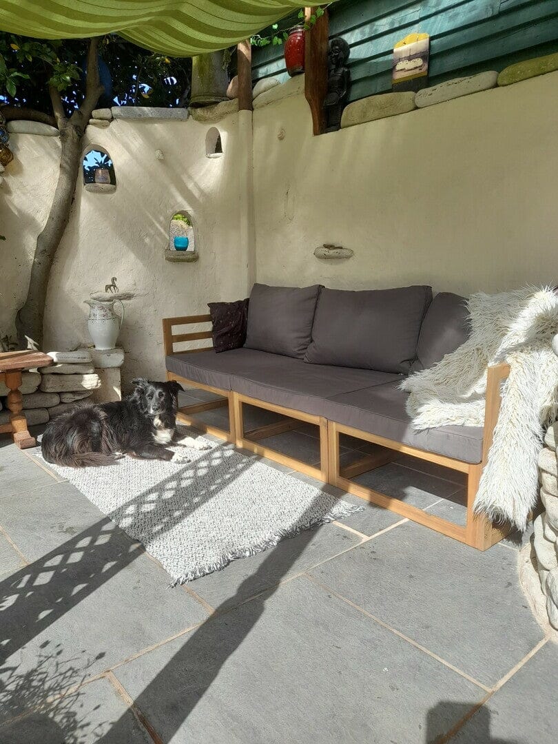Outlet - Rowan 3 Seater Wooden Garden Sofa Set