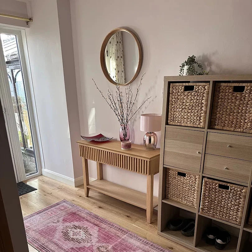 Willow Whitewash Oak Console Table