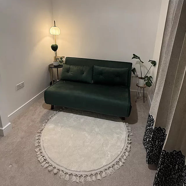 Una 2 Seater Double Sofa Bed - Green Velvet