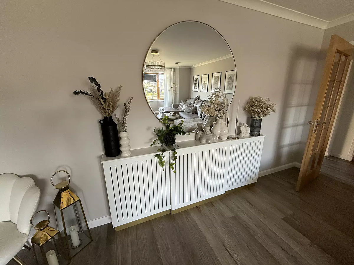 Iliana Extendable Radiator Cover - Snow White