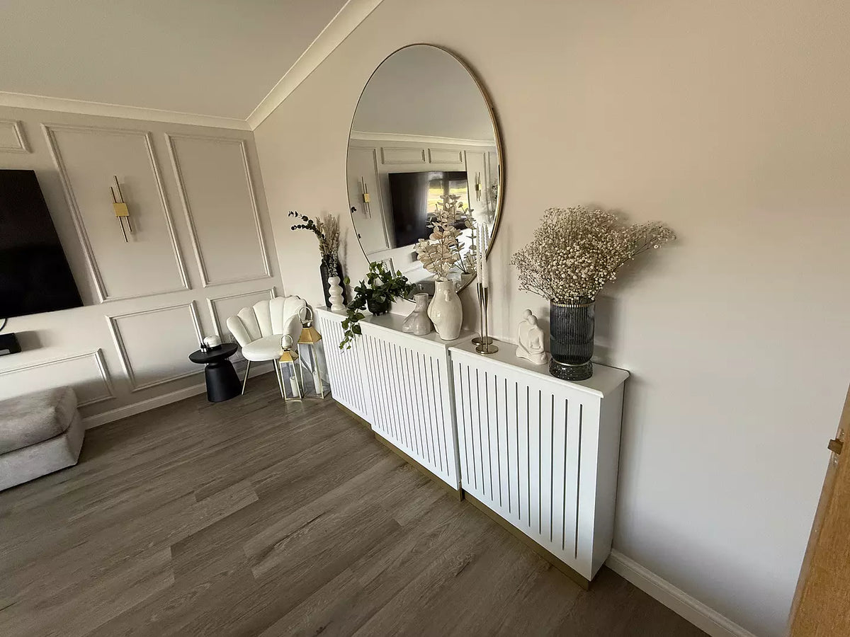 Iliana Extendable Radiator Cover - Snow White