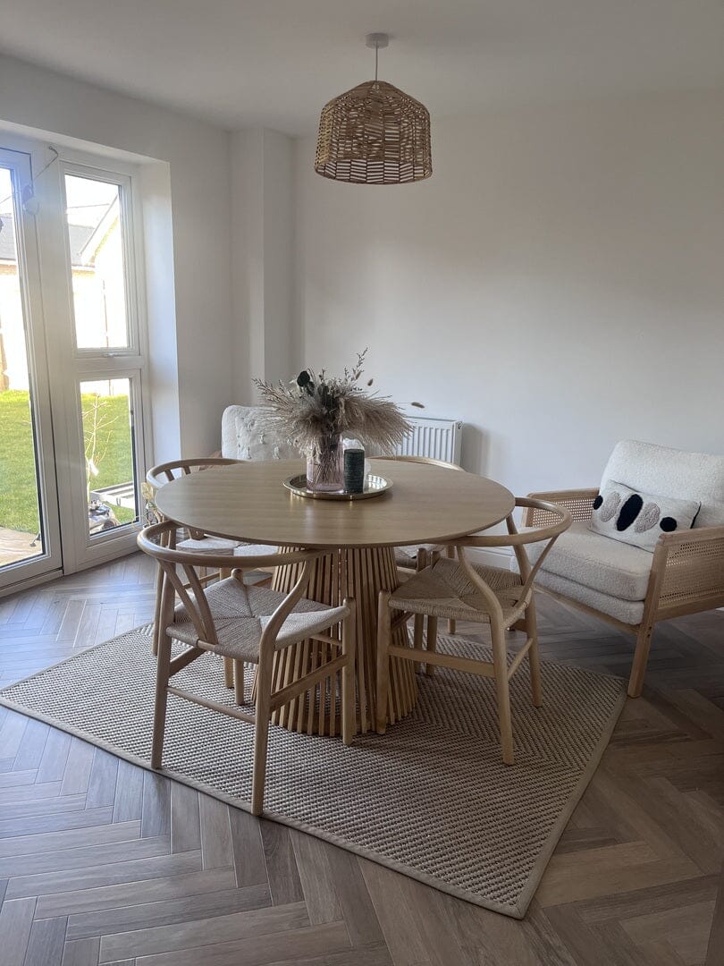 OUTLET - Willow Pale Oak Round Dining Table