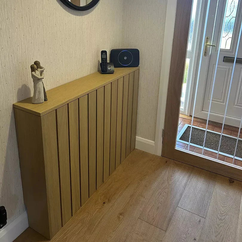 Willow Medium Radiator Cover - Pale Oak