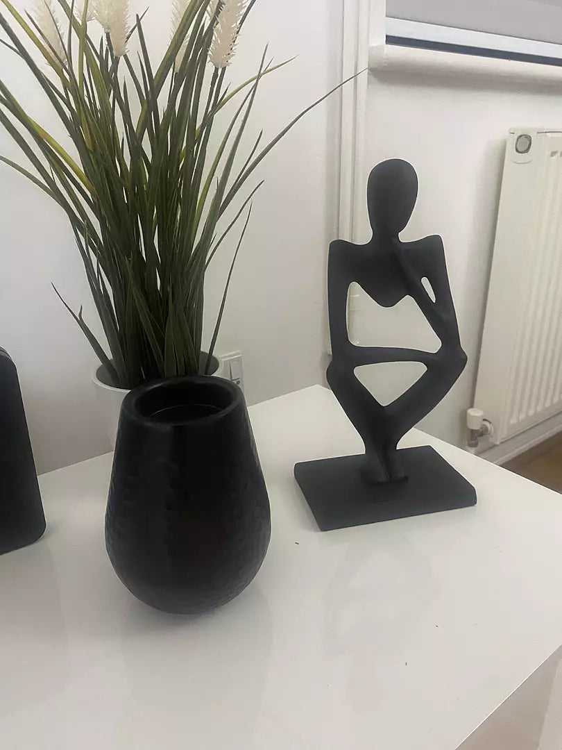 Embley 29cm Metal Figurine Ornament - Black