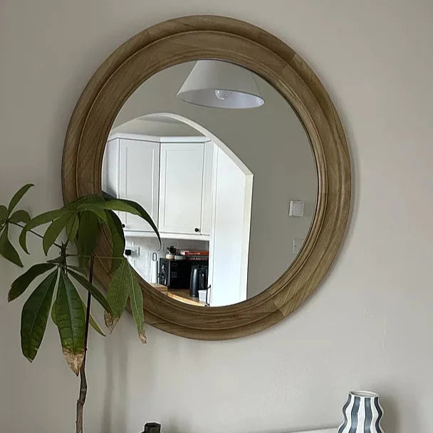Langton 75cm Wooden Mirror - Natural