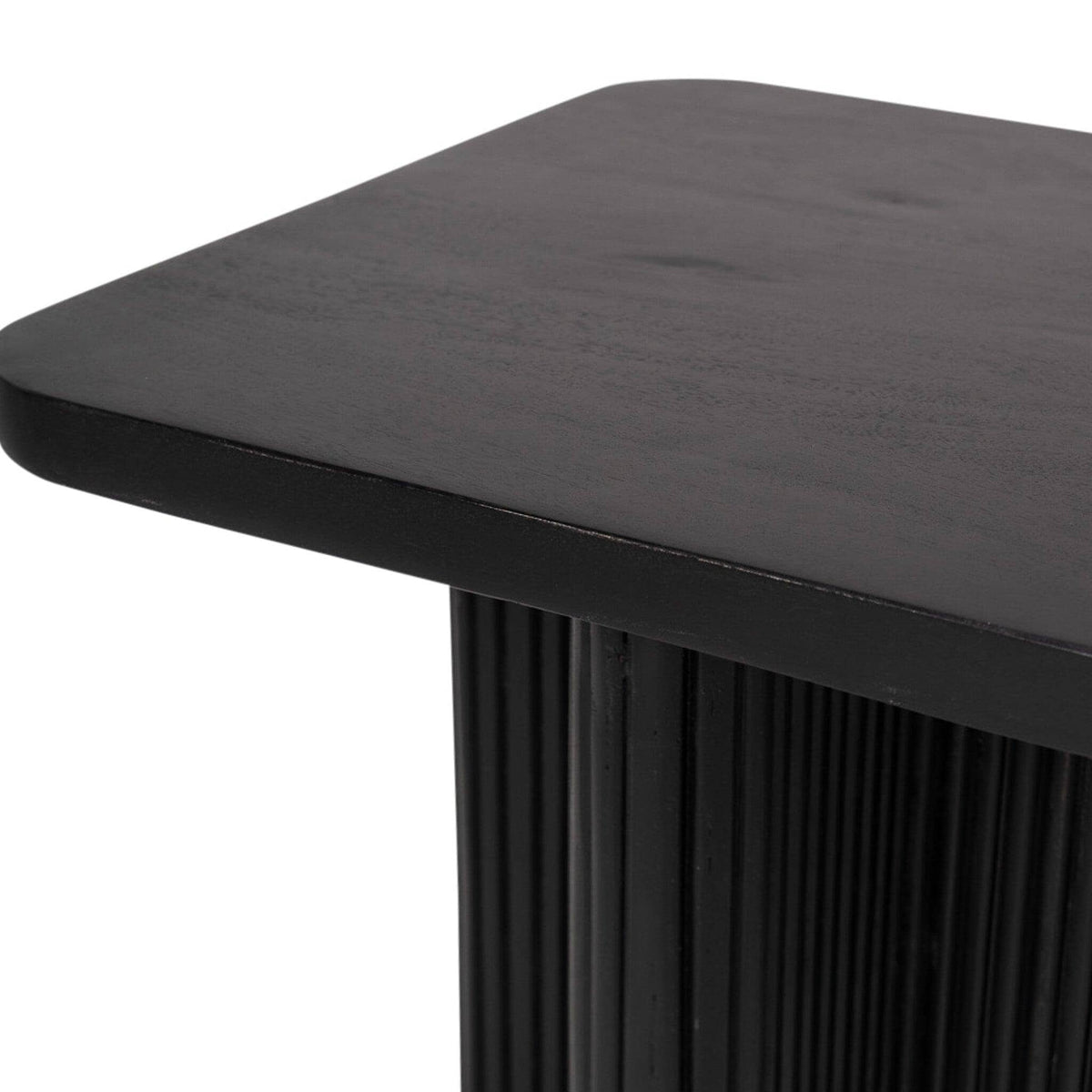 OUTLET - Orla Black Mango Wood Square Side Table