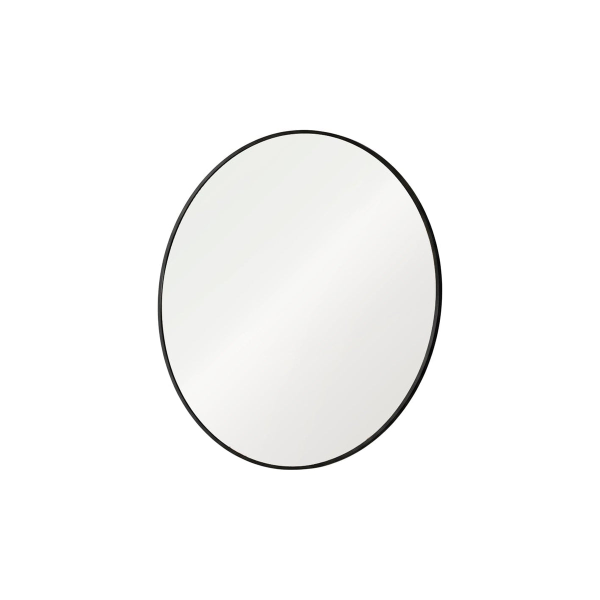 Outlet - Marbury 100cm Metal Round Mirror - Black