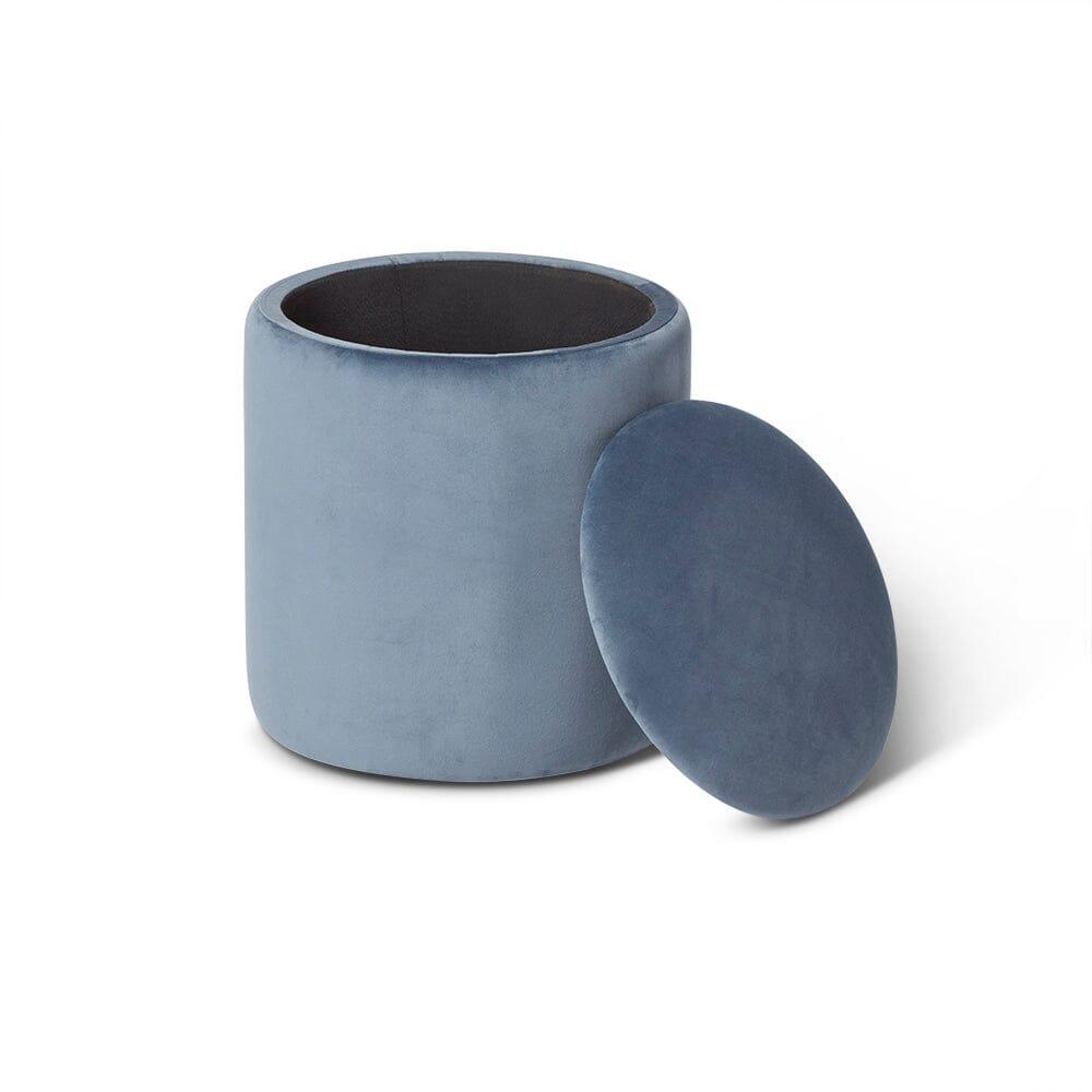 Abigail Storage Pouffe/Footstool - Horizon Blue
