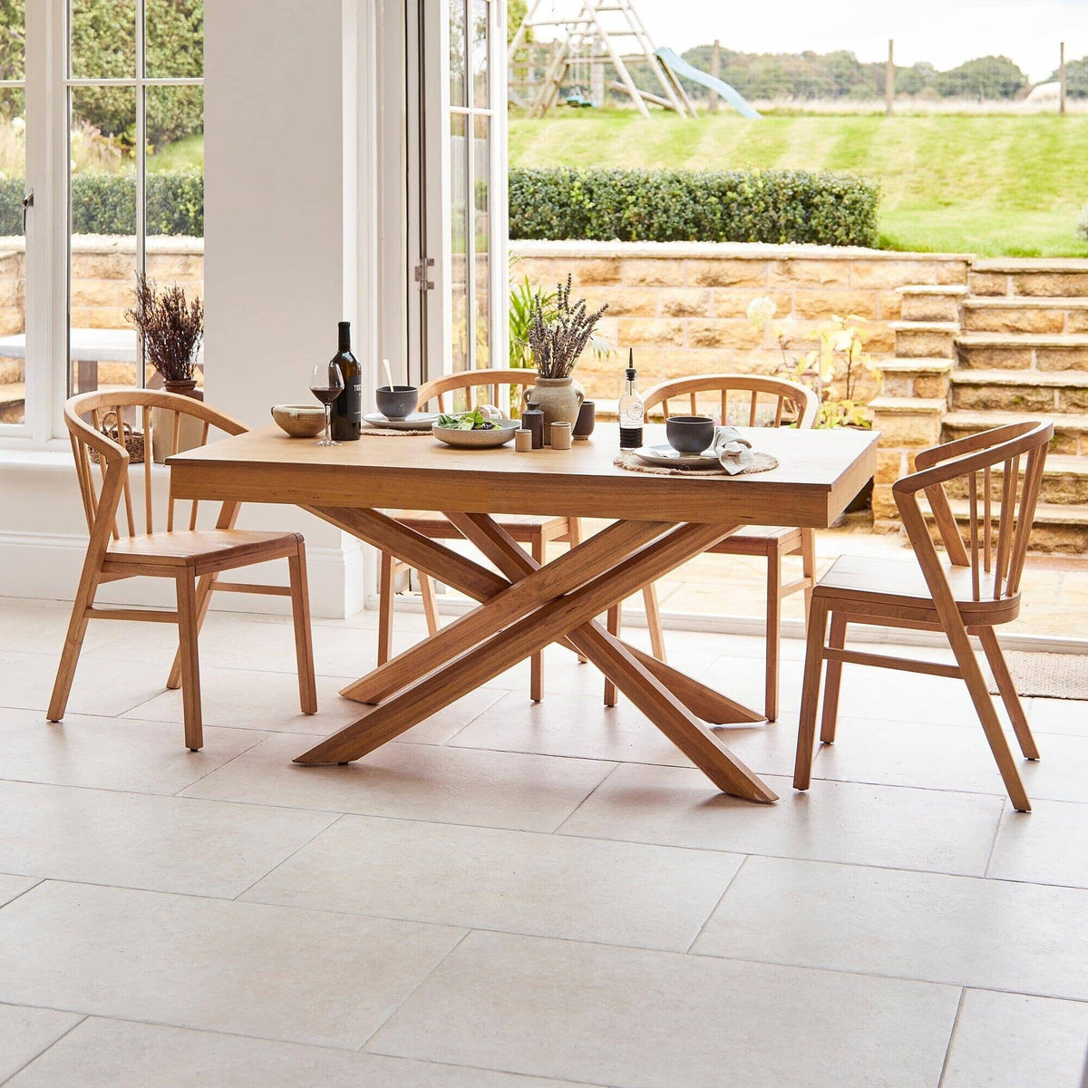 Outlet - Amelia Oak Wood Dining Table