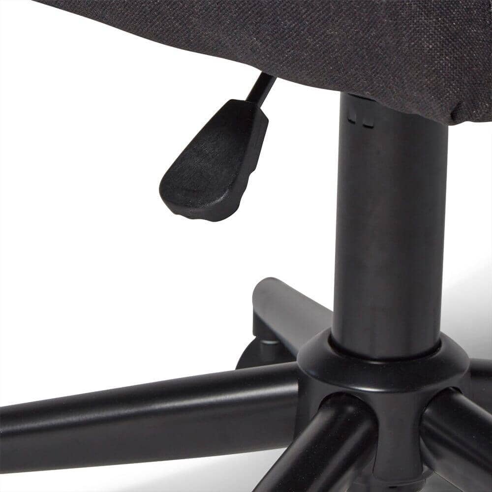 OUTLET - Anna Office Chair - Dark Grey with Black Legs