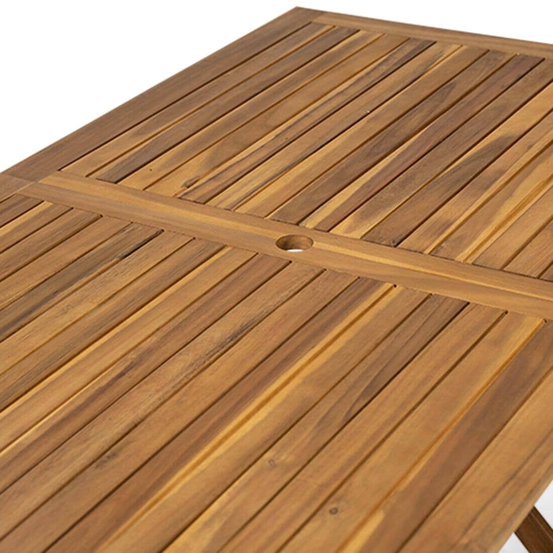 OUTLET - Ashby 6 Seater Wooden Rectangular Folding Dining Table - 150cm
