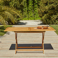 OUTLET - Ashby 4 Seater Wooden Rectangle Folding Dining Table - 120cm