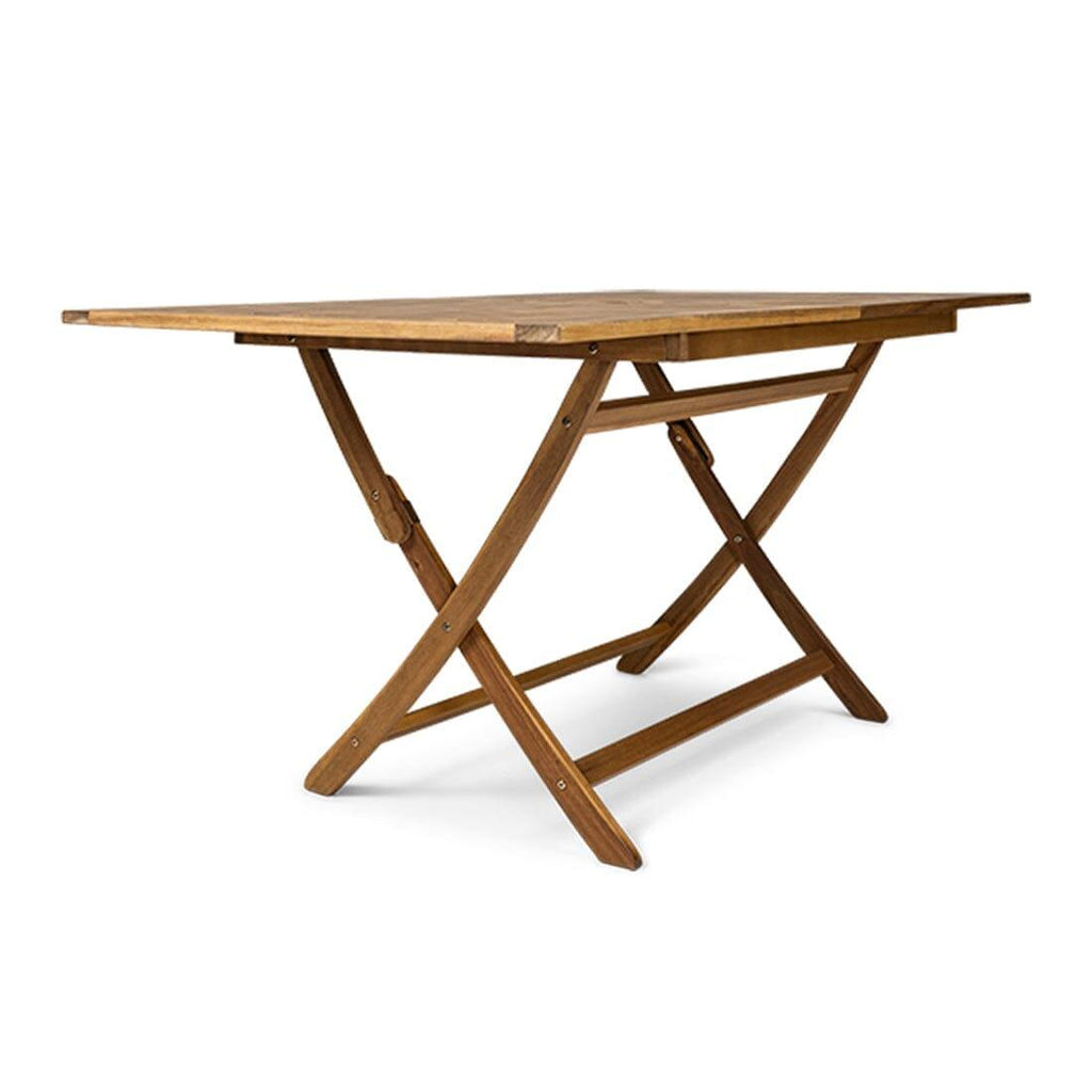 OUTLET - Ashby 4 Seater Wooden Rectangle Folding Dining Table - 120cm