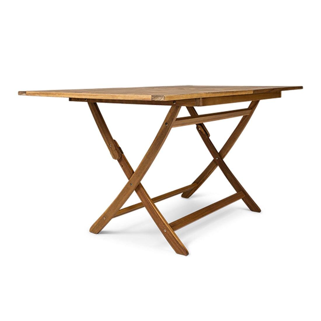 OUTLET - Ashby 4 Seater Wooden Rectangle Folding Dining Table - 120cm