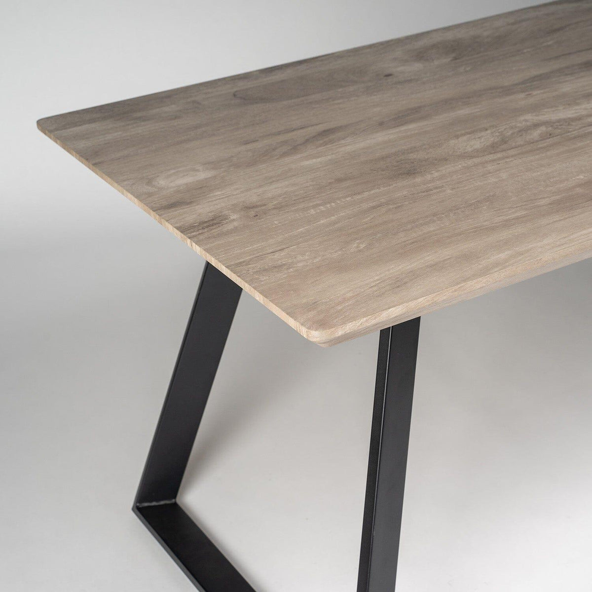 OUTLET - Atlas Wooden Dining Table - Black Legs