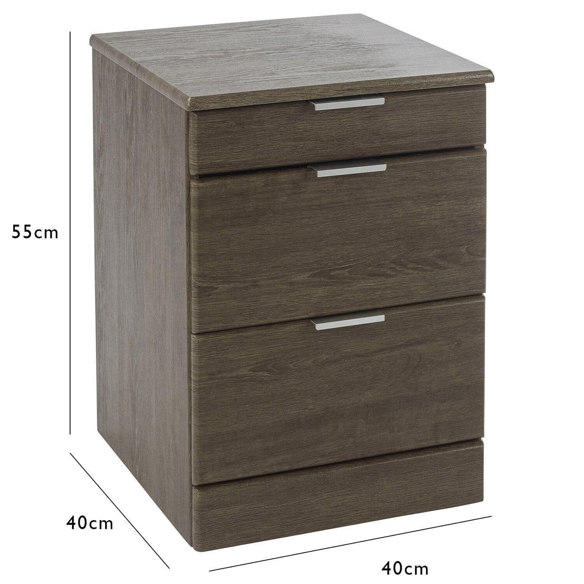 OUTLET - Ayla Bedside Table - Dark Oak