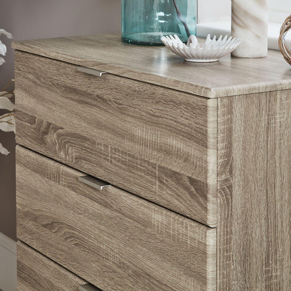 OUTLET - Ayla 4 Drawer Chest of Drawers - Light Oak