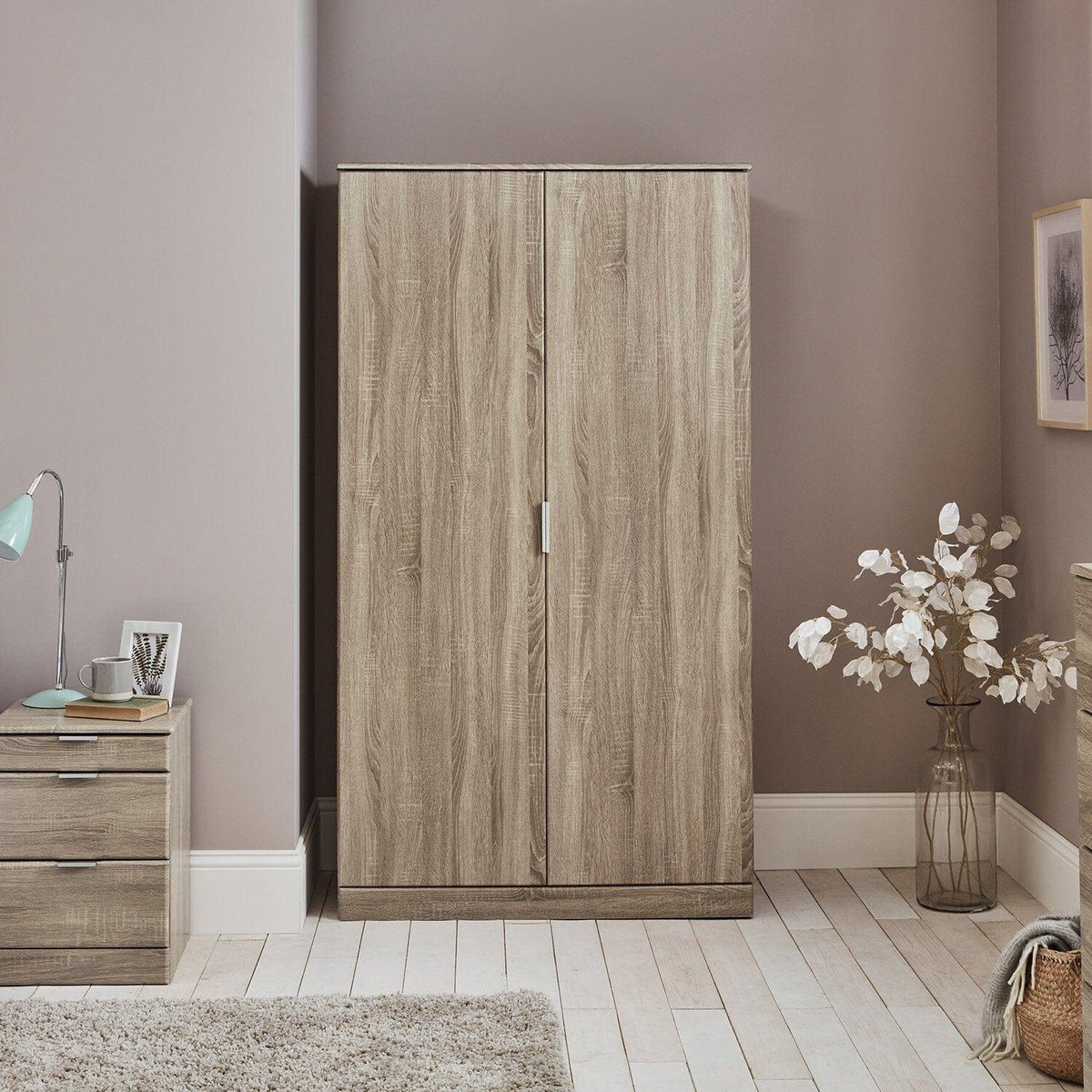 OUTLET - Ayla Wardrobe - Light Oak