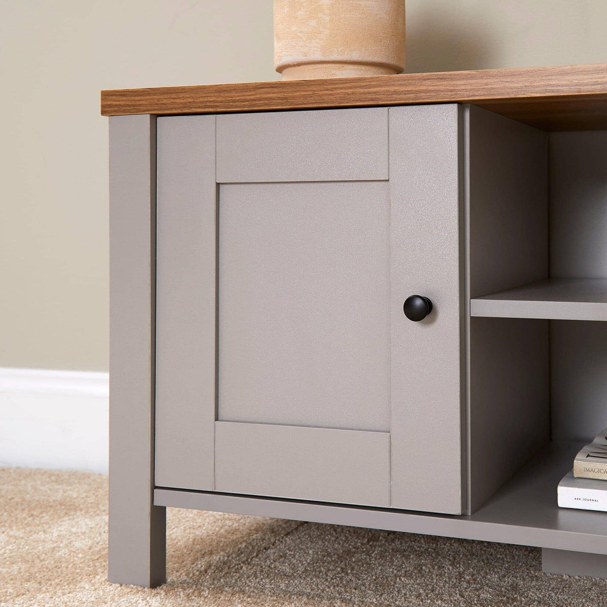 OUTLET - Bampton Stone Grey TV Unit