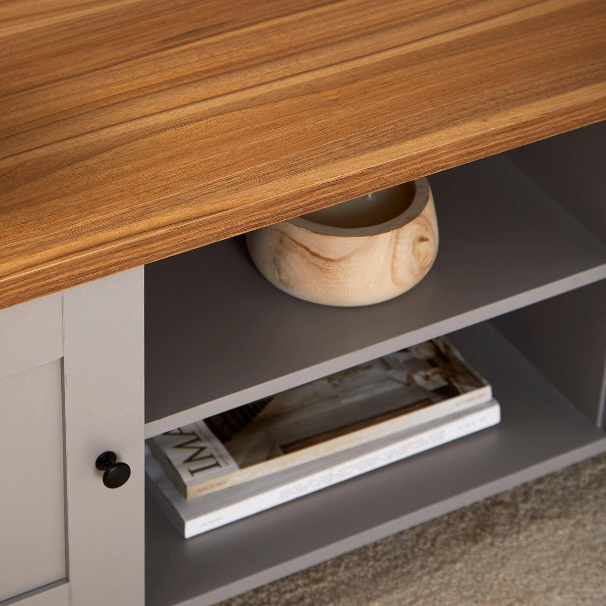 OUTLET - Bampton Stone Grey TV Unit