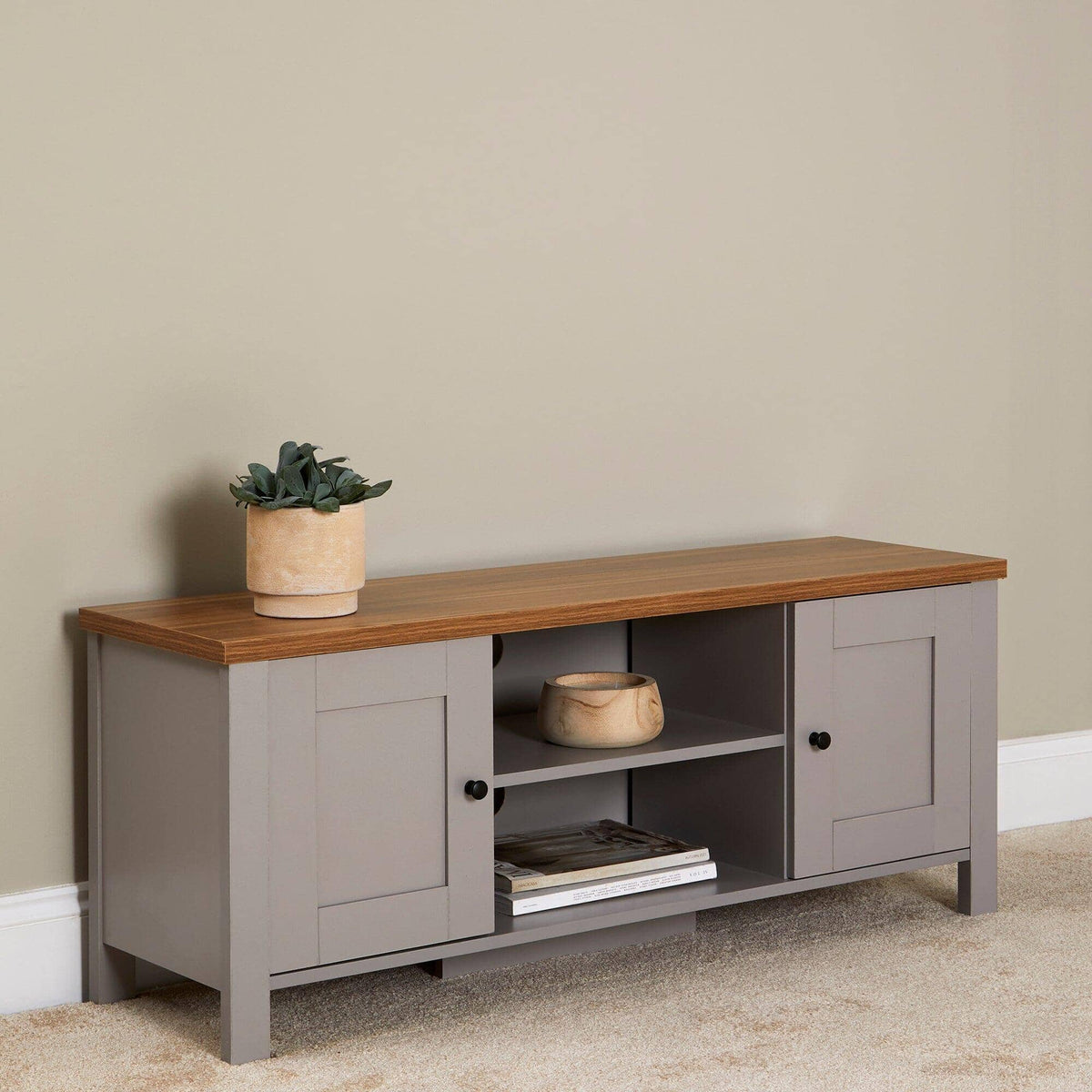 OUTLET - Bampton Stone Grey TV Unit