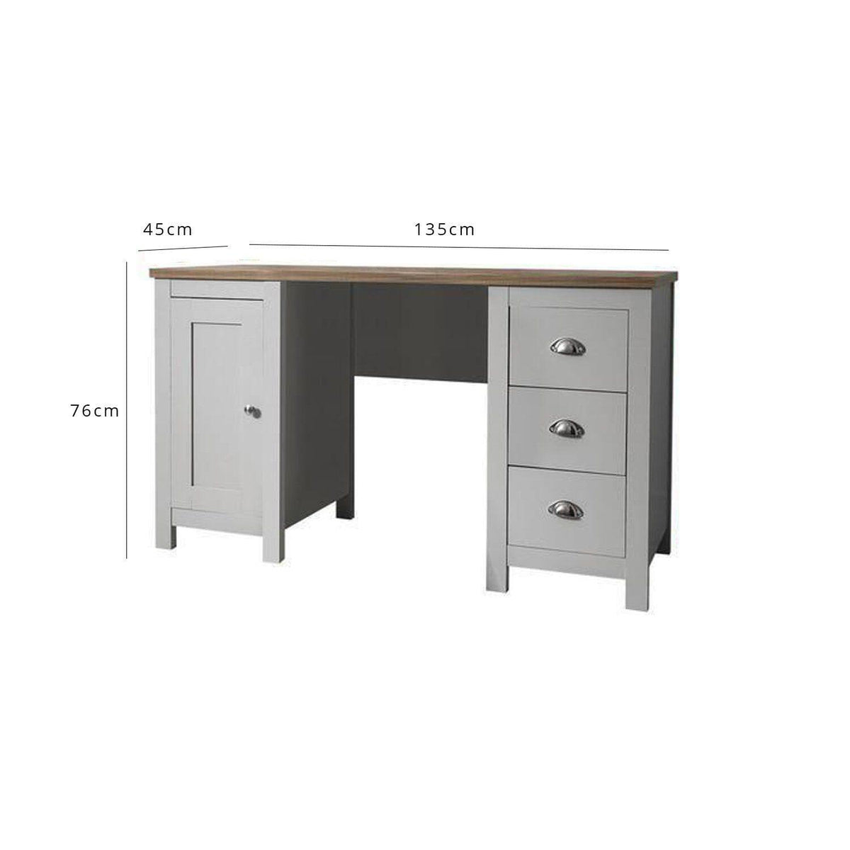 Outlet - Bampton  grey desk
