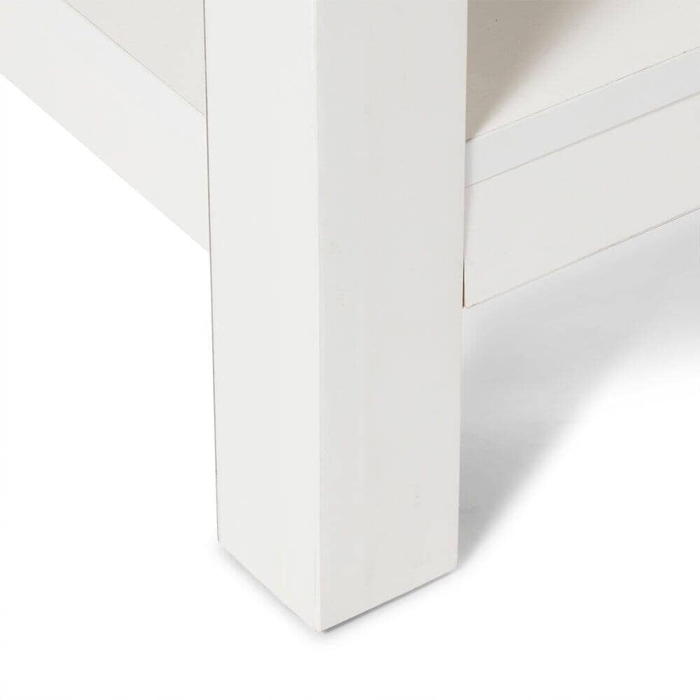 Outlet - Bampton White Side Table