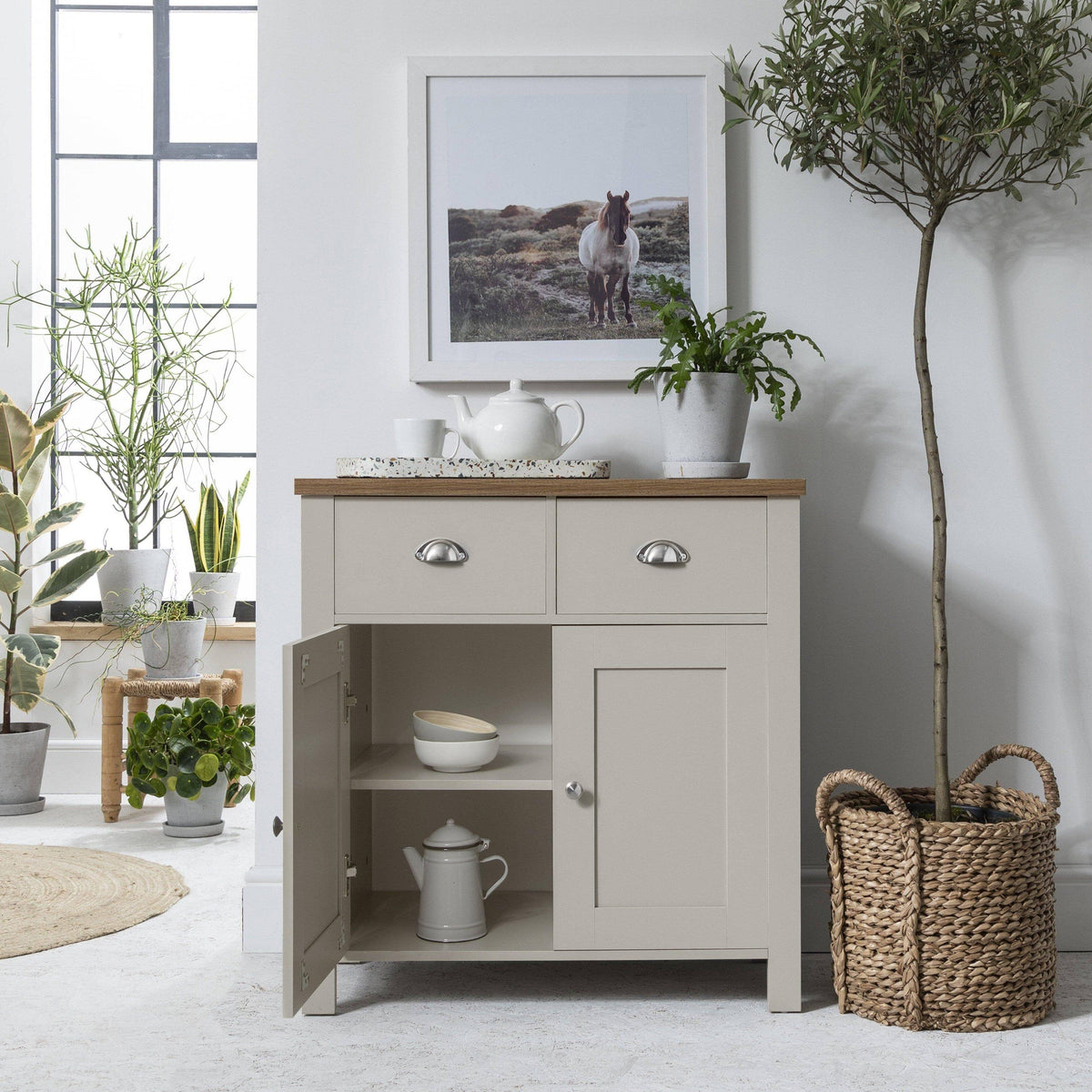 OUTLET - Bampton 2 Door Sideboard - Grey